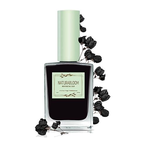 Breathable Vegan Nail Polish Dark Coal