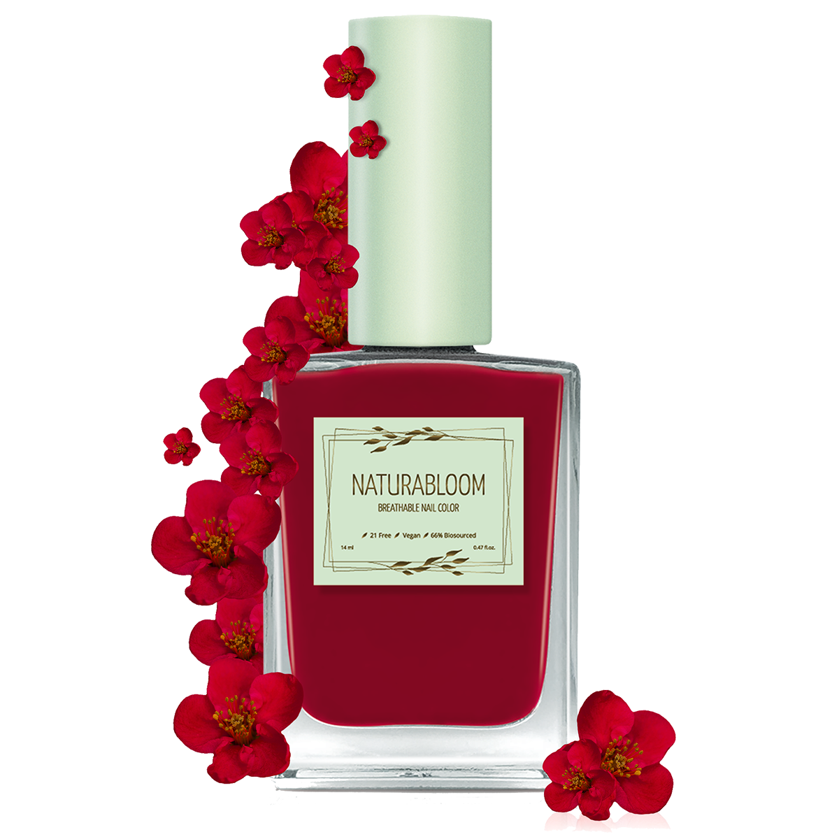 Breathable Vegan Nail Polish Rubby Red